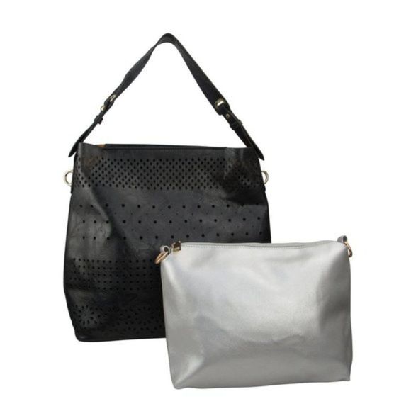 The Slouchy Tote /Perforated Crossbody & Additional Bag 2 in 1 - NWT - Picture 2 of 7